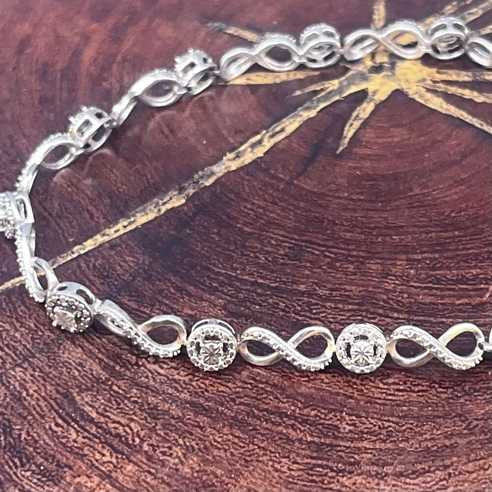 Sterling Silver Link Bracelet JWBR Kay Jewelers Chain Tennis Bracelet